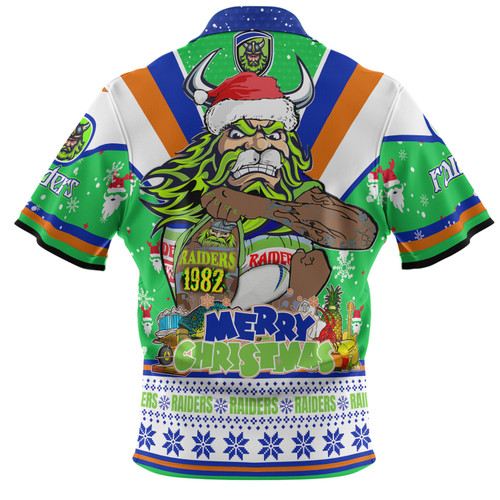 Canberra Raiders Christmas Custom Polo Shirt - Canberra Viking Santa Aussie Big Things Polo Shirt Canberra Raiders Christmas Custom Polo Shirt - Canberra Viking Santa Aussie Big Things Polo Shirt