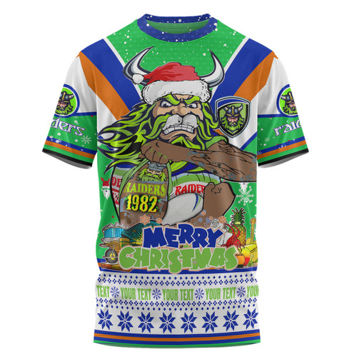 Canberra Raiders Christmas Custom T-shirt - Canberra Viking Santa Aussie Big Things T-shirt Canberra Raiders Christmas Custom T-shirt - Canberra Viking Santa Aussie Big Things T-shirt
