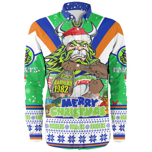 Canberra Raiders Christmas Custom Long Sleeve Shirt - Canberra Viking Santa Aussie Big Things Long Sleeve Shirt Canberra Raiders Christmas Custom Long Sleeve Shirt - Canberra Viking Santa Aussie Big Things Long Sleeve Shirt