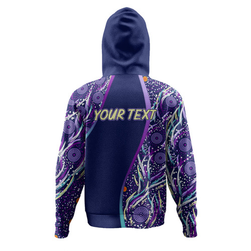 Australia Aboriginal Custom Hoodie - Purple Dot Dreamtime Hoodie Australia Aboriginal Custom Hoodie - Purple Dot Dreamtime Hoodie