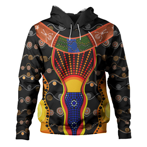 Australia Aboriginal Custom Hoodie - Indigenous Dot With Boomerang Inspired Hoodie