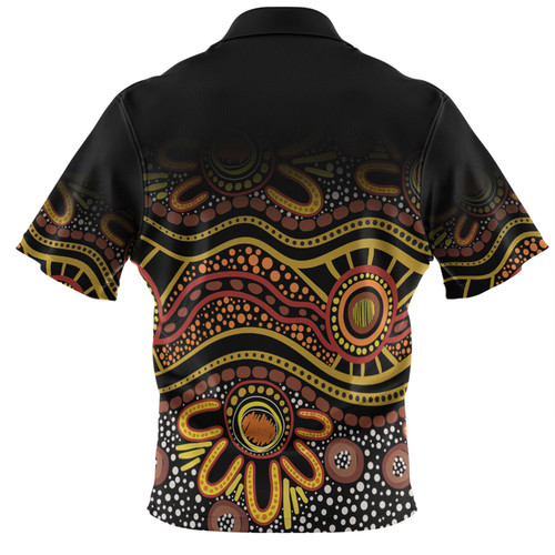 Australia Aboriginal Custom Polo Shirt - Dot In Aboriginal Style Polo Shirt Australia Aboriginal Custom Polo Shirt - Dot In Aboriginal Style Polo Shirt