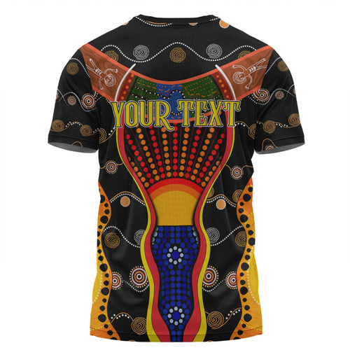 Australia Aboriginal Custom T-shirt - Indigenous Dot With Boomerang Inspired T-shirt Australia Aboriginal Custom T-shirt - Indigenous Dot With Boomerang Inspired T-shirt