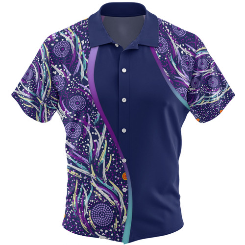 Australia Aboriginal Custom Hawaiian Shirt - Purple Dot Dreamtime Hawaiian Shirt