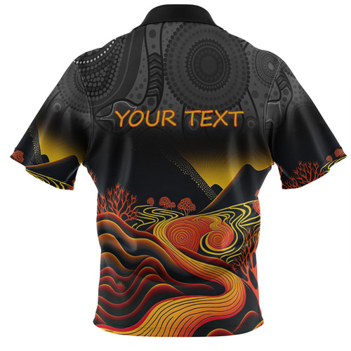 Australia Aboriginal Custom Hawaiian Shirt - Rainbow Serpent Dreamtime Land Art Inspired Hawaiian Shirt Australia Aboriginal Custom Hawaiian Shirt - Rainbow Serpent Dreamtime Land Art Inspired Hawaiian Shirt
