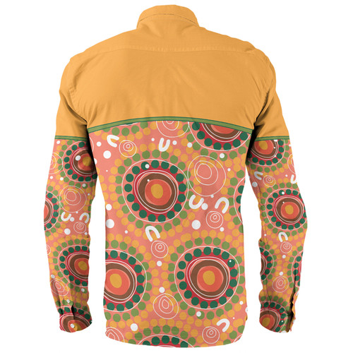 Australia Aboriginal Custom Long Sleeve Shirt - Abstract Seamless Pattern With Aboriginal Inspired Long Sleeve Shirt Australia Aboriginal Custom Long Sleeve Shirt - Abstract Seamless Pattern With Aboriginal Inspired Long Sleeve Shirt