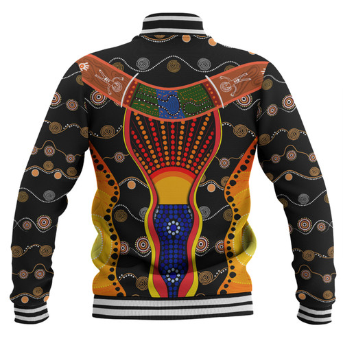 Australia Aboriginal Custom Baseball Jacket - Indigenous Dot With Boomerang Inspired Baseball Jacket Australia Aboriginal Custom Baseball Jacket - Indigenous Dot With Boomerang Inspired Baseball Jacket