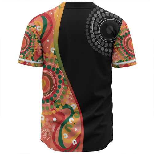 Australia Aboriginal Custom Baseball Shirt - Aboriginal Art Style Abstract Baseball Shirt Australia Aboriginal Custom Baseball Shirt - Aboriginal Art Style Abstract Baseball Shirt