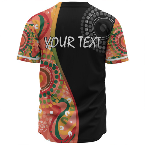Australia Aboriginal Custom Baseball Shirt - Aboriginal Art Style Abstract Baseball Shirt Australia Aboriginal Custom Baseball Shirt - Aboriginal Art Style Abstract Baseball Shirt