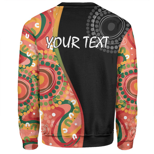 Australia Aboriginal Custom Sweatshirt - Aboriginal Art Style Abstract Sweatshirt Australia Aboriginal Custom Sweatshirt - Aboriginal Art Style Abstract Sweatshirt