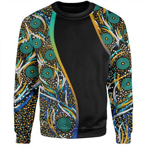 Australia Aboriginal Custom Sweatshirt - Color Dot Dreamtime Sweatshirt