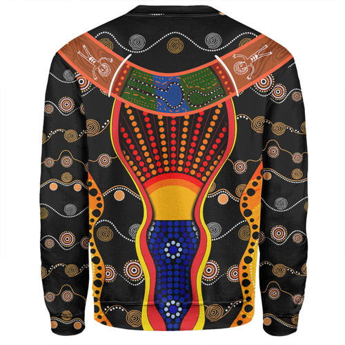 Australia Aboriginal Custom Sweatshirt - Indigenous Dot With Boomerang Inspired Sweatshirt Australia Aboriginal Custom Sweatshirt - Indigenous Dot With Boomerang Inspired Sweatshirt