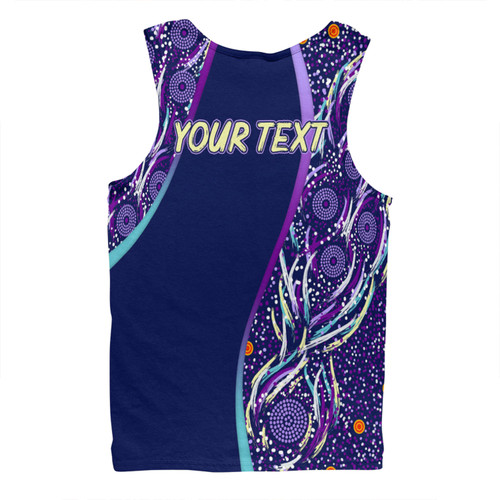 Australia Aboriginal Custom Men Singlet - Purple Dot Dreamtime Men Singlet