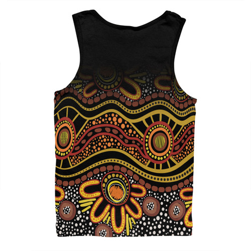 Australia Aboriginal Custom Men Singlet - Dot In Aboriginal Style Men Singlet Australia Aboriginal Custom Men Singlet - Dot In Aboriginal Style Men Singlet