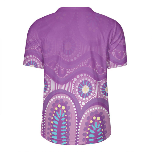 Australia Aboriginal Custom Rugby Jersey - Purple Aboriginal Dot Rugby Jersey Australia Aboriginal Custom Rugby Jersey - Purple Aboriginal Dot Rugby Jersey