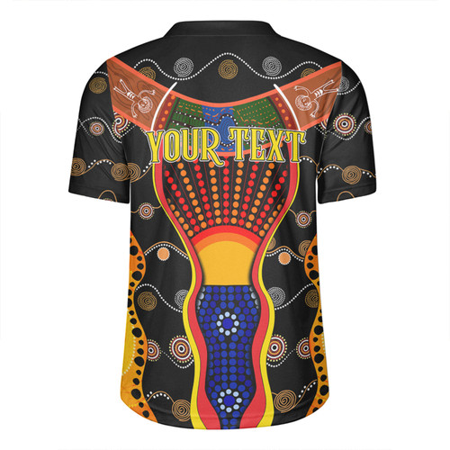 Australia Aboriginal Custom Rugby Jersey - Indigenous Dot With Boomerang Inspired Rugby Jersey Australia Aboriginal Custom Rugby Jersey - Indigenous Dot With Boomerang Inspired Rugby Jersey