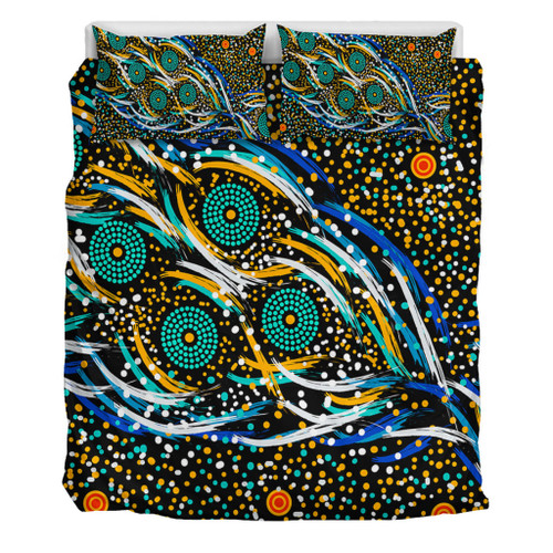 Australia Aboriginal Bedding Set - Color Dot Dreamtime Bedding Set Australia Aboriginal Bedding Set - Color Dot Dreamtime Bedding Set