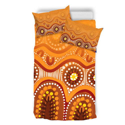 Australia Aboriginal Bedding Set - Brown Aboriginal Dot Bedding Set Australia Aboriginal Bedding Set - Brown Aboriginal Dot Bedding Set