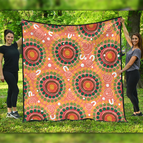 Australia Aboriginal Quilt - Abstract Seamless Pattern With Aboriginal Inspired Quilt Australia Aboriginal Quilt - Abstract Seamless Pattern With Aboriginal Inspired Quilt