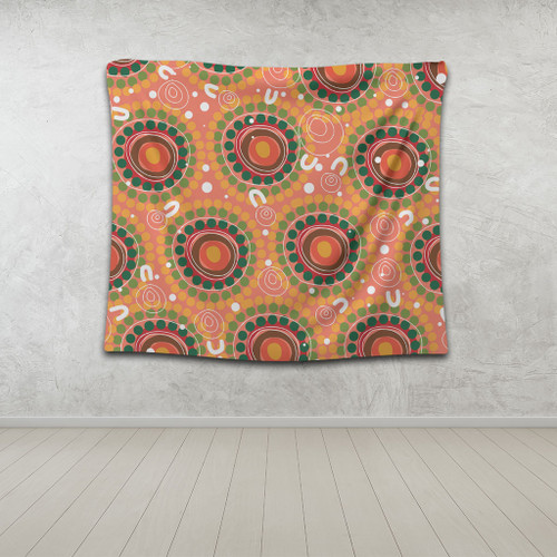 Australia Aboriginal Tapestry - Abstract Seamless Pattern With Aboriginal Inspired Tapestry