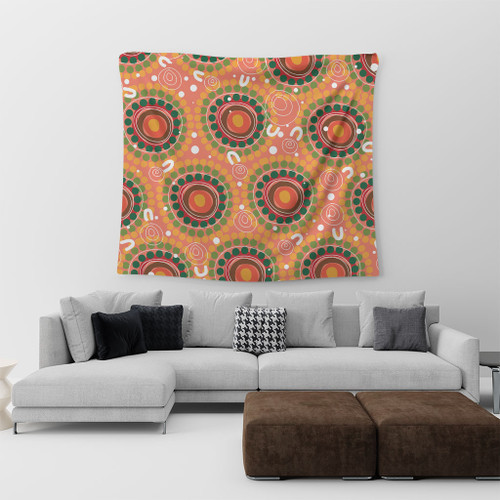 Australia Aboriginal Tapestry - Abstract Seamless Pattern With Aboriginal Inspired Tapestry Australia Aboriginal Tapestry - Abstract Seamless Pattern With Aboriginal Inspired Tapestry