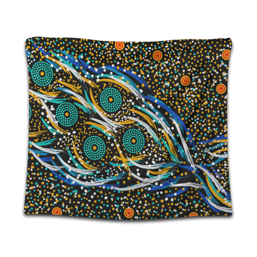 Australia Aboriginal Tapestry - Color Dot Dreamtime Tapestry Australia Aboriginal Tapestry - Color Dot Dreamtime Tapestry