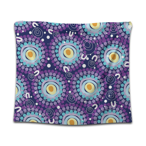 Australia Aboriginal Tapestry - Purple Abstract Seamless Pattern With Aboriginal Inspired Tapestry Australia Aboriginal Tapestry - Purple Abstract Seamless Pattern With Aboriginal Inspired Tapestry