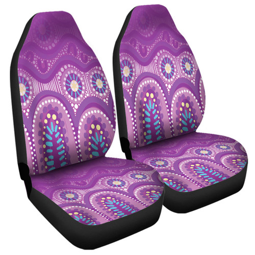Australia Aboriginal Car Seat Cover - Purple Aboriginal Dot Car Seat Cover Australia Aboriginal Car Seat Cover - Purple Aboriginal Dot Car Seat Cover