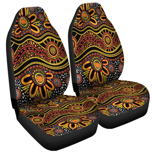 Australia Aboriginal Car Seat Cover - Dot In Aboriginal Style Car Seat Cover Australia Aboriginal Car Seat Cover - Dot In Aboriginal Style Car Seat Cover