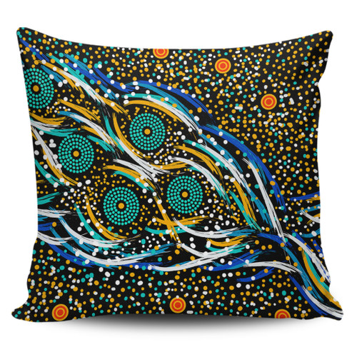 Australia Aboriginal Pillow Cases - Color Dot Dreamtime Pillow Cases Australia Aboriginal Pillow Cases - Color Dot Dreamtime Pillow Cases