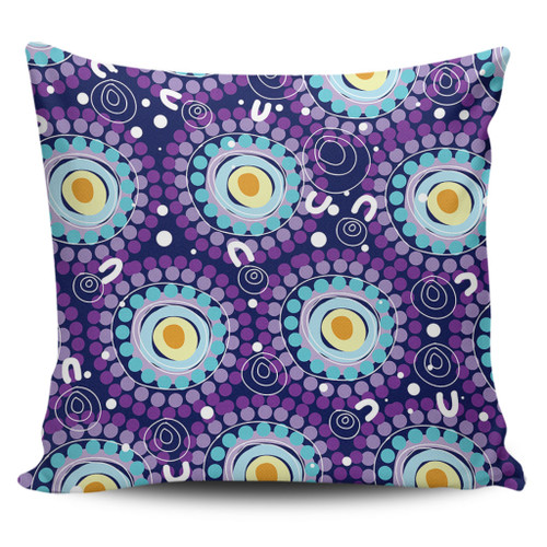 Australia Aboriginal Pillow Cases - Purple Abstract Seamless Pattern With Aboriginal Inspired Pillow Cases Australia Aboriginal Pillow Cases - Purple Abstract Seamless Pattern With Aboriginal Inspired Pillow Cases
