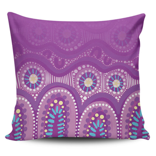 Australia Aboriginal Pillow Cases - Purple Aboriginal Dot Pillow Cases Australia Aboriginal Pillow Cases - Purple Aboriginal Dot Pillow Cases