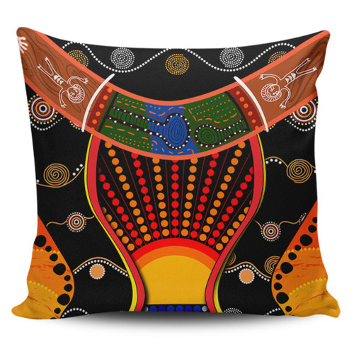 Australia Aboriginal Pillow Cases - Indigenous Dot With Boomerang Inspired Pillow Cases Australia Aboriginal Pillow Cases - Indigenous Dot With Boomerang Inspired Pillow Cases