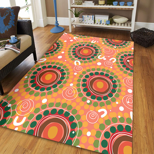 Australia Aboriginal Area Rug - Abstract Seamless Pattern With Aboriginal Inspired Area Rug Australia Aboriginal Area Rug - Abstract Seamless Pattern With Aboriginal Inspired Area Rug