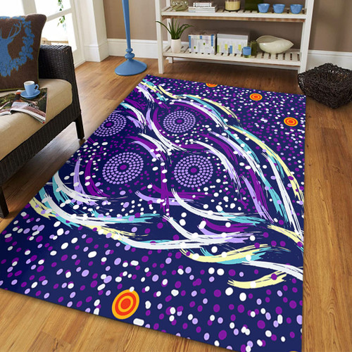 Australia Aboriginal Area Rug - Purple Dot Dreamtime Area Rug Australia Aboriginal Area Rug - Purple Dot Dreamtime Area Rug