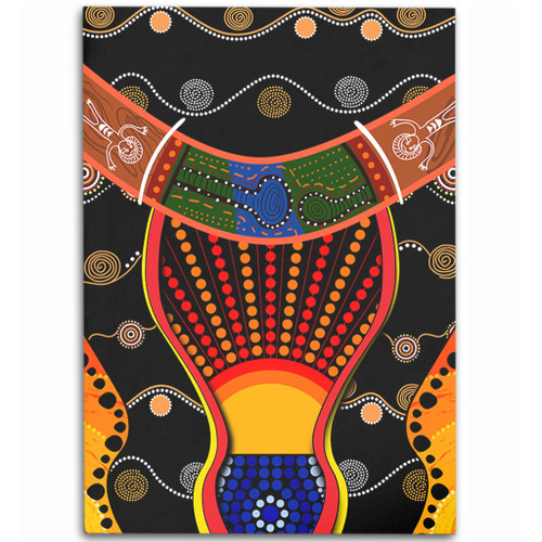 Australia Aboriginal Area Rug - Indigenous Dot With Boomerang Inspired Area Rug Australia Aboriginal Area Rug - Indigenous Dot With Boomerang Inspired Area Rug