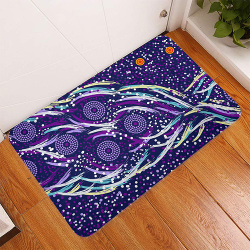 Australia Aboriginal Doormat - Purple Dot Dreamtime Doormat Australia Aboriginal Doormat - Purple Dot Dreamtime Doormat