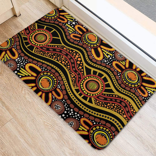Australia Aboriginal Doormat - Dot In Aboriginal Style Doormat Australia Aboriginal Doormat - Dot In Aboriginal Style Doormat