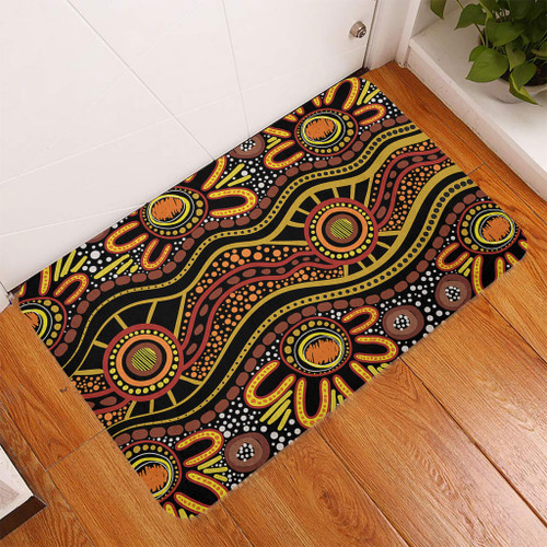 Australia Aboriginal Doormat - Dot In Aboriginal Style Doormat Australia Aboriginal Doormat - Dot In Aboriginal Style Doormat