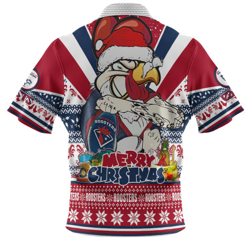 Sydney Roosters Christmas Custom Polo Shirt - Easts Rooster Santa Aussie Big Things Polo Shirt Sydney Roosters Christmas Custom Polo Shirt - Easts Rooster Santa Aussie Big Things Polo Shirt