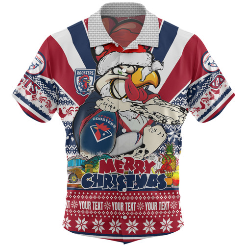 Sydney Roosters Christmas Custom Hawaiian Shirt - Easts Rooster Santa Aussie Big Things Hawaiian Shirt Sydney Roosters Christmas Custom Hawaiian Shirt - Easts Rooster Santa Aussie Big Things Hawaiian Shirt