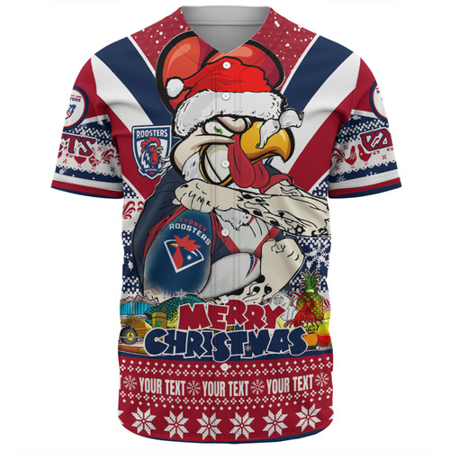 Sydney Roosters Christmas Custom Baseball Shirt - Easts Rooster Santa Aussie Big Things Baseball Shirt Sydney Roosters Christmas Custom Baseball Shirt - Easts Rooster Santa Aussie Big Things Baseball Shirt
