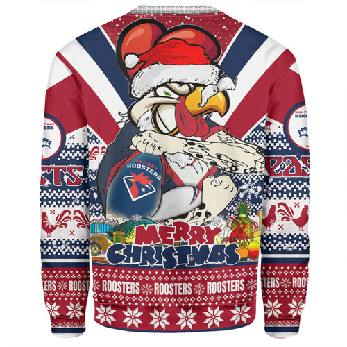 Sydney Roosters Christmas Custom Sweatshirt - Easts Rooster Santa Aussie Big Things Sweatshirt Sydney Roosters Christmas Custom Sweatshirt - Easts Rooster Santa Aussie Big Things Sweatshirt