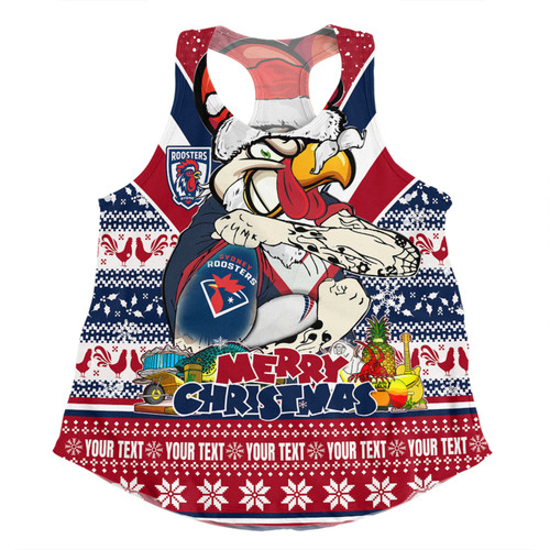 Sydney Roosters Christmas Custom Women Racerback Singlet - Easts Rooster Santa Aussie Big Things Women Racerback Singlet Sydney Roosters Christmas Custom Women Racerback Singlet - Easts Rooster Santa Aussie Big Things Women Racerback Singlet