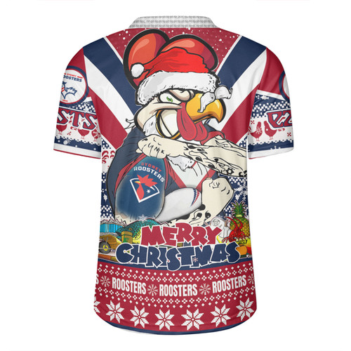 Sydney Roosters Christmas Custom Rugby Jersey - Easts Rooster Santa Aussie Big Things Rugby Jersey Sydney Roosters Christmas Custom Rugby Jersey - Easts Rooster Santa Aussie Big Things Rugby Jersey