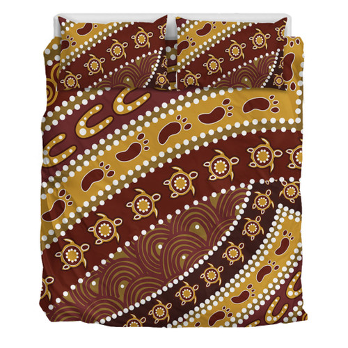 Australia Aboriginal Bedding Set - Australian Aboriginal Style Of Pattern Background Bedding Set Australia Aboriginal Bedding Set - Australian Aboriginal Style Of Pattern Background Bedding Set