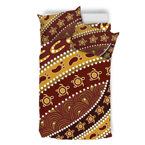 Australia Aboriginal Bedding Set - Australian Aboriginal Style Of Pattern Background Bedding Set Australia Aboriginal Bedding Set - Australian Aboriginal Style Of Pattern Background Bedding Set