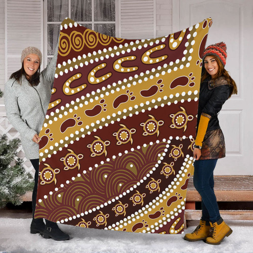 Australia Aboriginal Blanket - Australian Aboriginal Style Of Pattern Background Blanket Australia Aboriginal Blanket - Australian Aboriginal Style Of Pattern Background Blanket