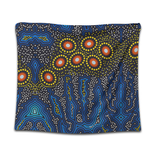 Australia Aboriginal Tapestry - Aboriginal Dreaming Dot Art Tapestry Australia Aboriginal Tapestry - Aboriginal Dreaming Dot Art Tapestry