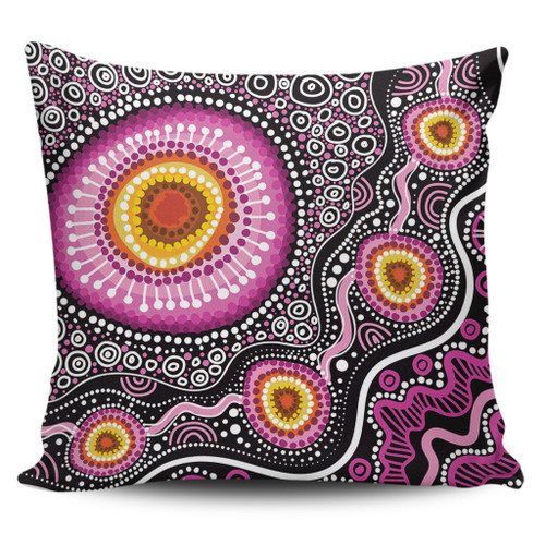 Australia Aboriginal Pillow Cases - Beautiful Vector Painting Showcasing Aboriginal Dot Artwork Pillow Cases Australia Aboriginal Pillow Cases - Beautiful Vector Painting Showcasing Aboriginal Dot Artwork Pillow Cases